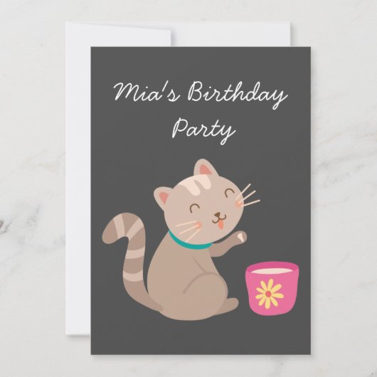 Niedliches Tea-Party für Tea-Tea-Tee Einladung (Vorderseite)