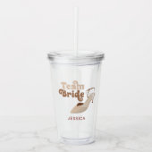 Niedliches Team Bride Brautparty Personalisiert Acryltrinkbecher (Vorderseite)