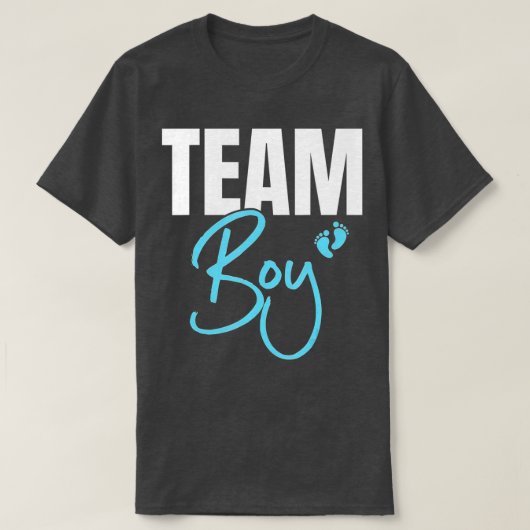Niedliches Team Junge Geschlecht offenbart Party I T-Shirt (Design vorne)