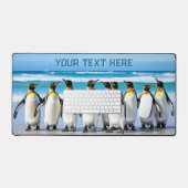 Niedliches Team Penguin Funny Animal Schreibtischunterlage (Tastatur & Maus)