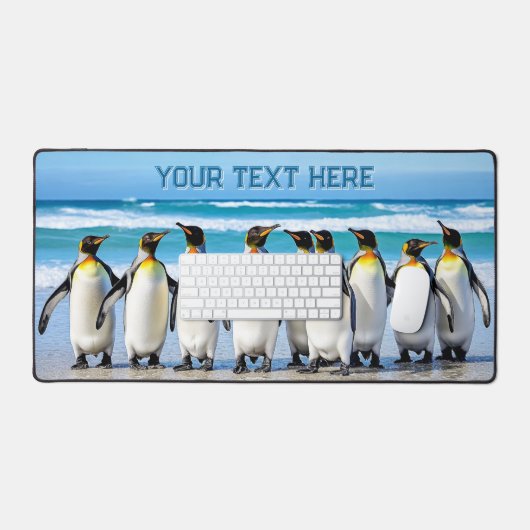 Niedliches Team Penguin Funny Animal Schreibtischunterlage (Tastatur & Maus)
