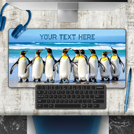 Niedliches Team Penguin Funny Animal Schreibtischunterlage