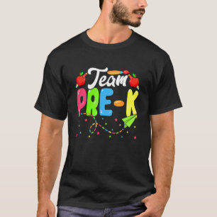 Niedliches Team Pre K Back to School ersten Schult T-Shirt