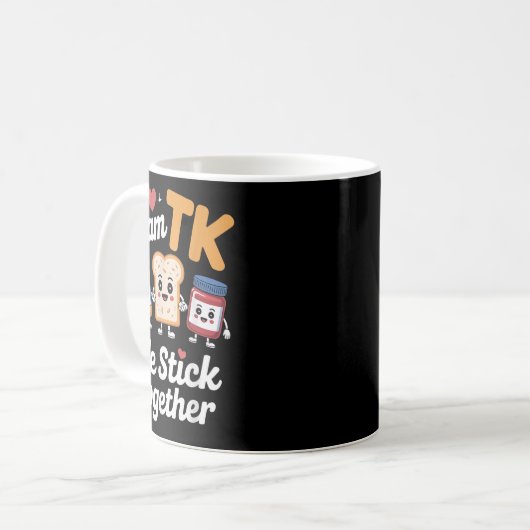 Niedliches Team Tk Teacher Transitional Kindergart Kaffeetasse (Vorderseite Links)
