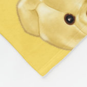 Niedliches Teddy Bär Holding Herz - Adorable Plush Fleecedecke (Ecke)