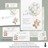 Niedliches Teddy Bären Gender Neutral Modern Sage Geschenkanhänger