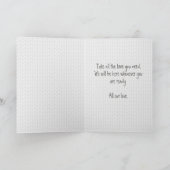 Niedliches Teddy Bären Pillow Brave Mitgefühl Karte (Innenseite)