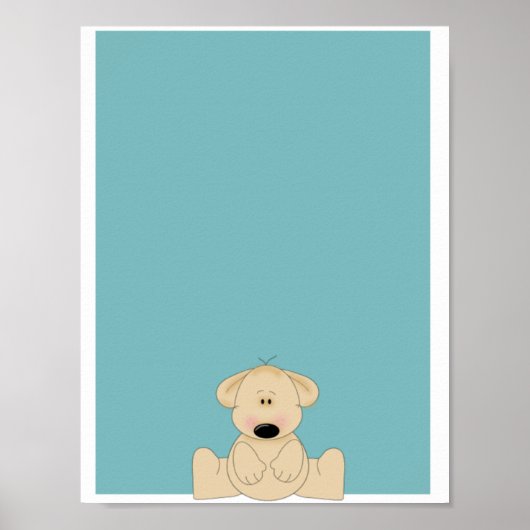 Niedliches Teddy-Bärenposter Poster (Vorne)
