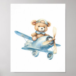 Niedliches Teddy Bear Baby Dusche Kinderzimmer Poster
