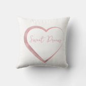 Niedliches Teddy Bear Baby Pink White Kissen (Rückseite)