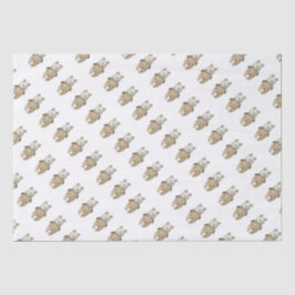 Niedliches Teddy Bear Boho Babyduschpapier Seidenpapier