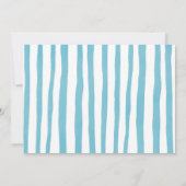 Niedliches Teddy Bear Boy Baby Duschkabine Foto Einladung (Rückseite)