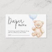 Niedliches Teddy Bear Diaper Raffelticket Begleitkarte (Vorderseite)