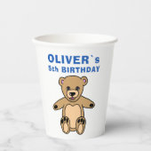 Niedliches Teddy Bear Kindergeburtstag Party Pappbecher (Vorderseite)