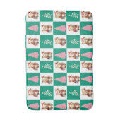 Niedliches Teddy Bear Santa Merry Weihnachtsbaum P Badematte (Vorderseite Vertikal)