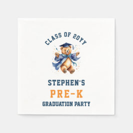 Niedliches Teddy-Party vor dem K-Abschluss Serviette