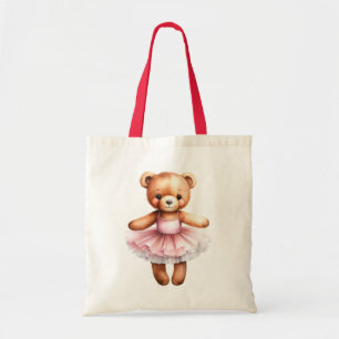 Niedliches Teddybär Ballerina Tanzballet Tragetasche