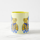 niedliches Teddybär-Bild Zweifarbige Tasse (Mittel)
