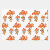 Niedliches Teddybär Wrapping Paper Flat Sheet Set Geschenkpapier Set (Vorderseite 3)