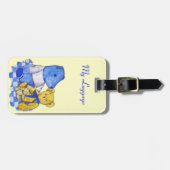 niedliches Teddybärbild Gepäckanhänger (Vorderseite horizontal)