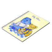 niedliches Teddybärbild Notizblock (Linke Seite)