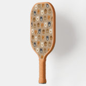 Niedliches Teddybärmuster Pickleball Schläger (Links)