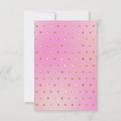 Niedliches Tee-Party-Brautparty Dankeskarte (Rückseite)