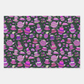 niedliches Tee-Party Geschenkpapier Set (Vorderseite)