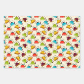 niedliches Tee-Party Geschenkpapier Set (Vorderseite 3)