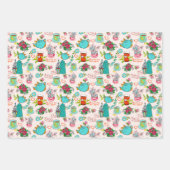 niedliches Tee-Party Geschenkpapier Set (Vorderseite)