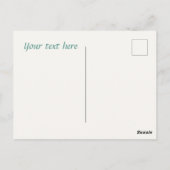 Niedliches Teehaus danke gnome Postkarte (Rückseite)