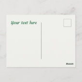 Niedliches Teehaus danke Postkarte (Rückseite)