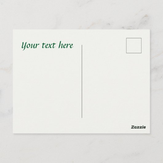 Niedliches Teehaus danke Postkarte (Rückseite)