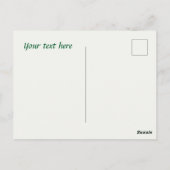 Niedliches Teehaus danke Postkarte (Rückseite)