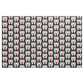 Niedliches Teeth Hearts Muster Stoff (Yard (91,4 cm))