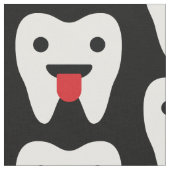 Niedliches Teeth Hearts Muster Stoff (Nahaufnahme)