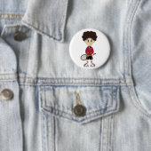 Niedliches Tennis-Jungen-Abzeichen Button (Beispiel)