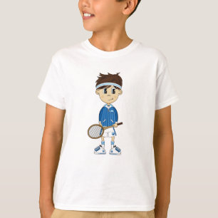 Niedliches Tennis-Jungen-T-Shirt T-Shirt