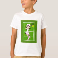 Niedliches Tennis-Mädchen-T-Shirt