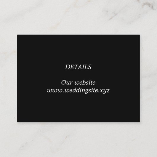 Niedliches Tennis-Thema Hochzeitskartentabelle Begleitkarte (Rückseite)