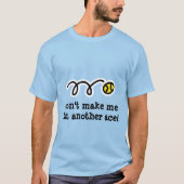 Niedliches Tennis zu Shirt mit lustigem Textmotto (Vorderseite)