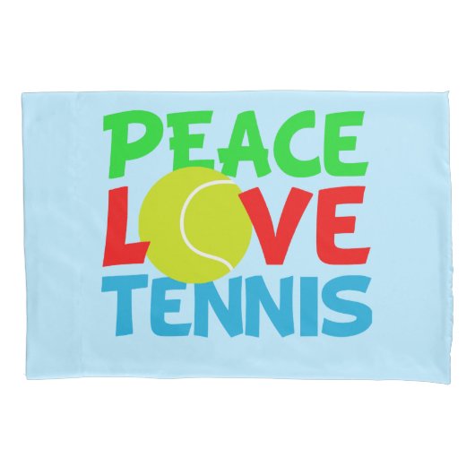 Niedliches Tennisblau Kissenbezug (Vorderseite)