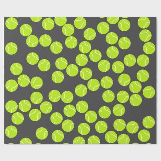 Niedliches Tenniswrapping Geschenkpapier (Flach)