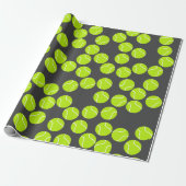 Niedliches Tenniswrapping Geschenkpapier (Ungerollt)