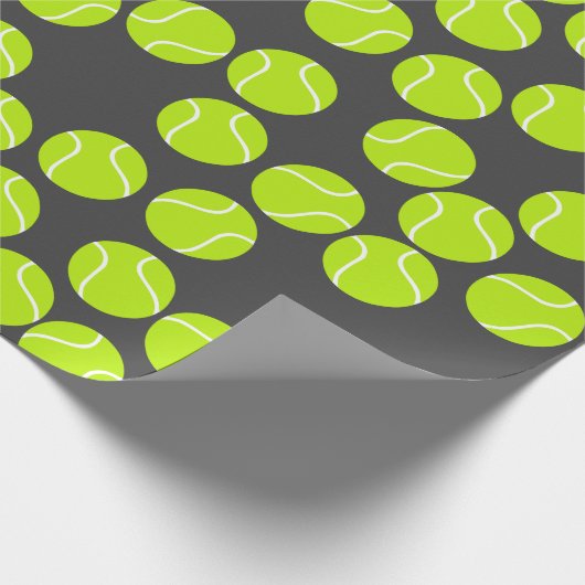 Niedliches Tenniswrapping Geschenkpapier (Ecke)