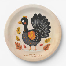 Niedliches Thanksgiving Paper Plate