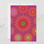 Niedliches Thema der 60er Jahre Einladung (Rückseite)