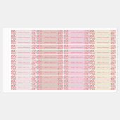 Niedliches Thema Donut Wasserfeste Kinder Name Etiketten (Blatt)