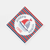 Niedliches Thema für Segelboote Serviette (Ecke)