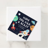 Niedliches Thema Geburtstagsparty Galaxie Geschenkanhänger (Beispiel)